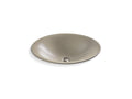 KOHLER K-77714-SSP Shagreen Carillon 17-1/2" Round Drop-In Bathroom Sink, No Overflow - Oyster Pearl