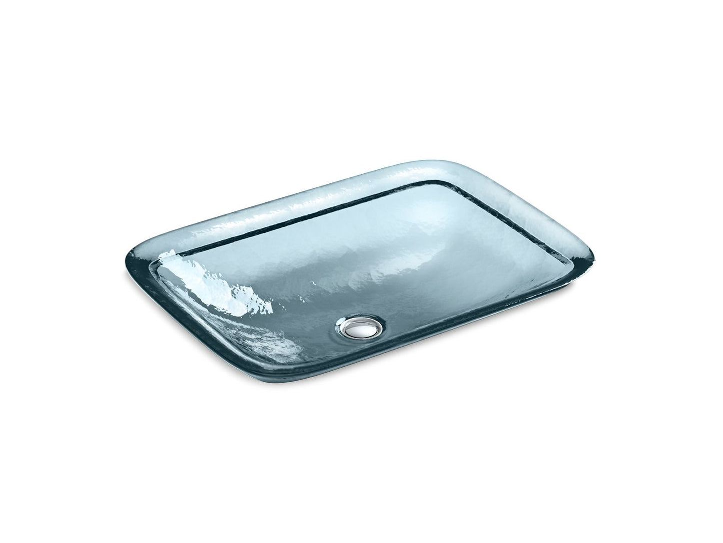 KOHLER K-2773-TG1 Inia 20-3/4" Rectangular Drop-In Bathroom Sink, No Overflow In Translucent Dusk