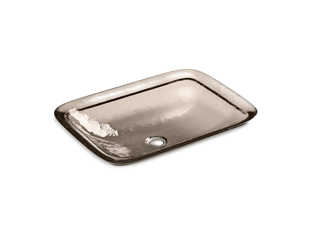 KOHLER K-2773-TG3 Inia 20-3/4" Rectangular Drop-In Bathroom Sink, No Overflow - Translucent Doe