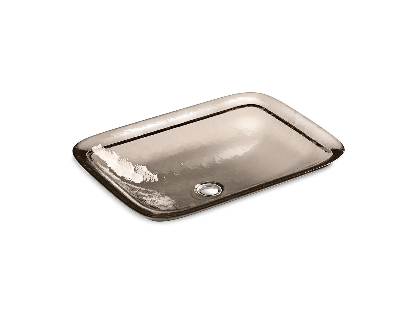 KOHLER K-2773-TG3 Inia 20-3/4" rectangular drop-in bathroom sink, no overflow - Translucent Doe
