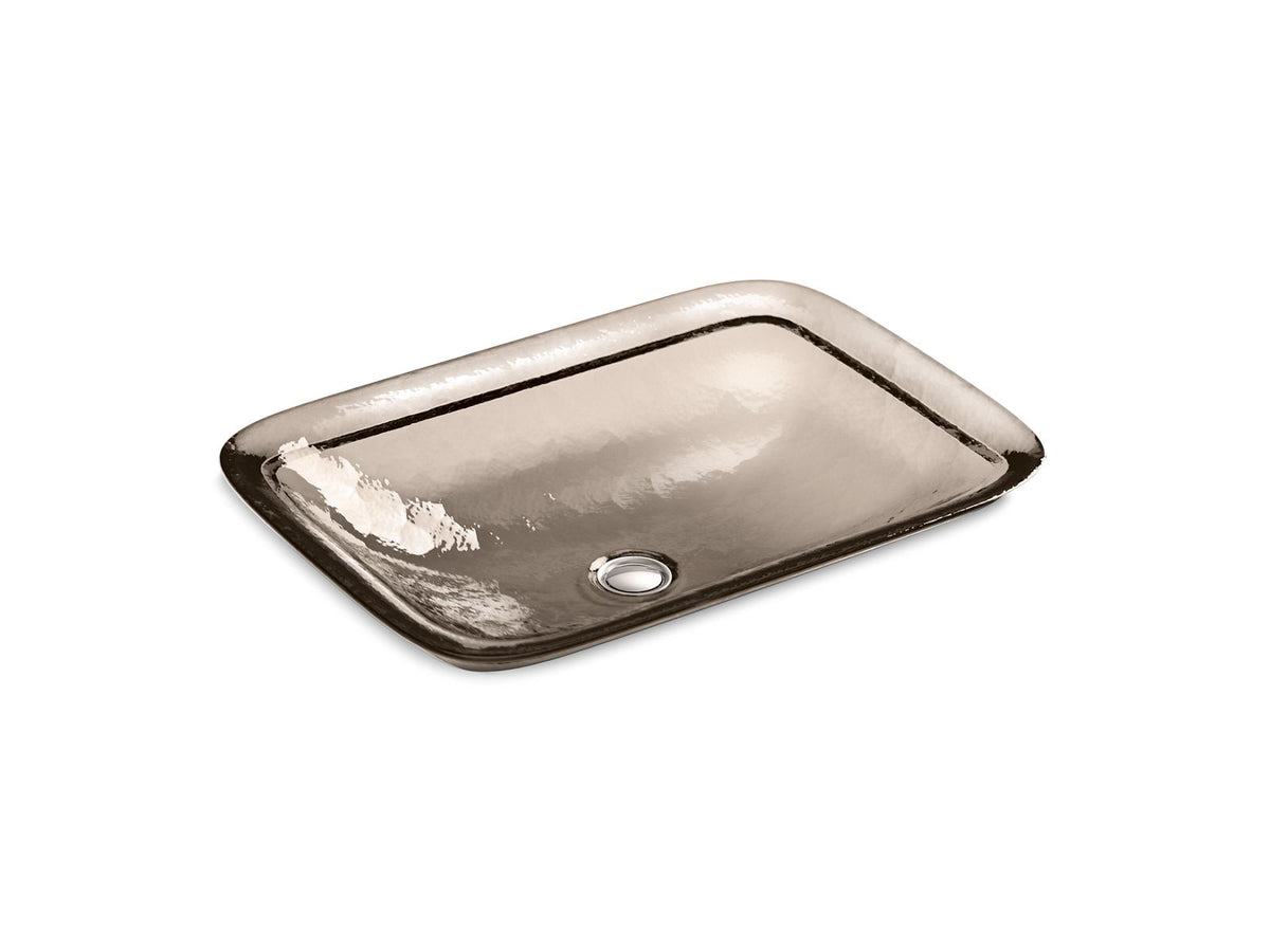 KOHLER K-2773-TG3 Inia 20-3/4" Rectangular Drop-In Bathroom Sink, No Overflow - Translucent Doe