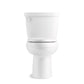 KOHLER K-5310-0 Cimarron Two-Piece Elongated Toilet With Skirted Trapway, 1.28 Gpf In White