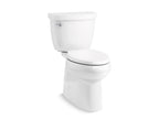 KOHLER K-5310-95 Cimarron Two-Piece Elongated Toilet With Skirted Trapway, 1.28 Gpf - Ice Grey