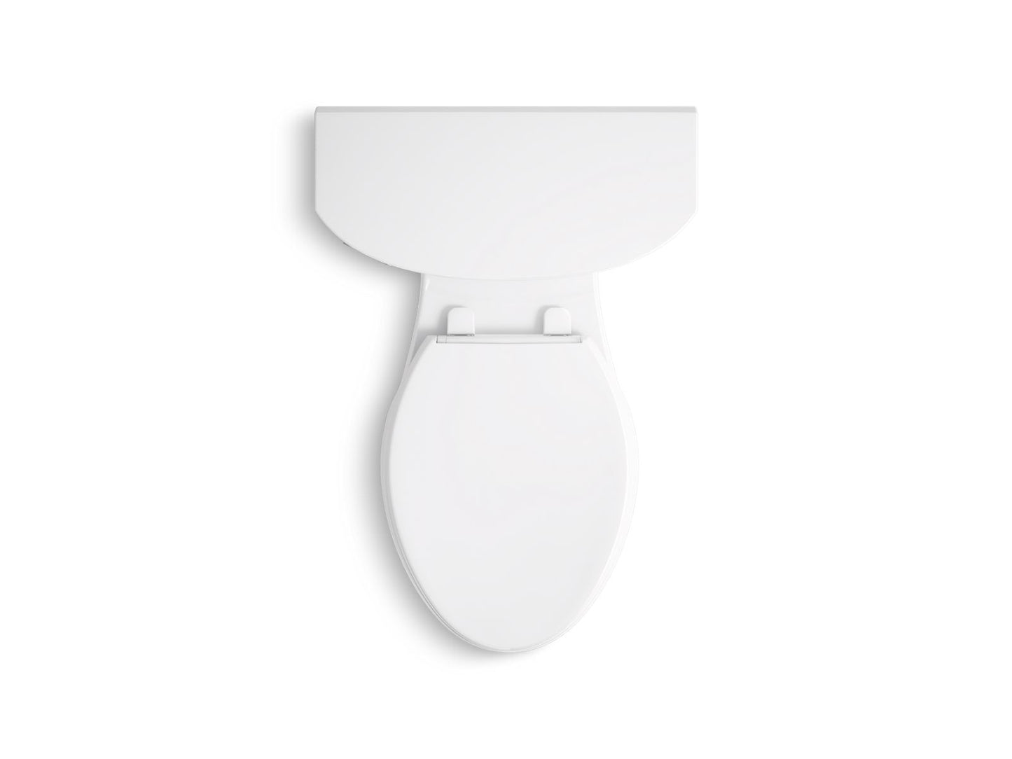 KOHLER K-5310-0 Cimarron Two-Piece Elongated Toilet With Skirted Trapway, 1.28 Gpf In White