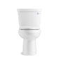 KOHLER K-5310-RA-0 Cimarron Two-Piece Elongated Toilet With Skirted Trapway, 1.28 Gpf In White