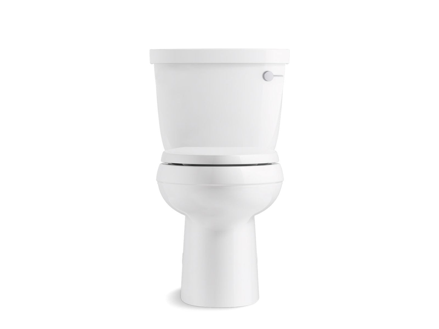 KOHLER K-5310-RA-0 Cimarron Two-Piece Elongated Toilet With Skirted Trapway, 1.28 Gpf In White