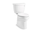 KOHLER K-5310-RA-96 Cimarron Two-Piece Elongated Toilet With Skirted Trapway, 1.28 Gpf - Biscuit