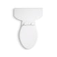 KOHLER K-5310-RA-0 Cimarron Two-Piece Elongated Toilet With Skirted Trapway, 1.28 Gpf In White