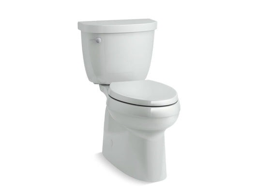 KOHLER K-5310-95 Cimarron Two-Piece Elongated Toilet With Skirted Trapway, 1.28 Gpf In Ice Grey