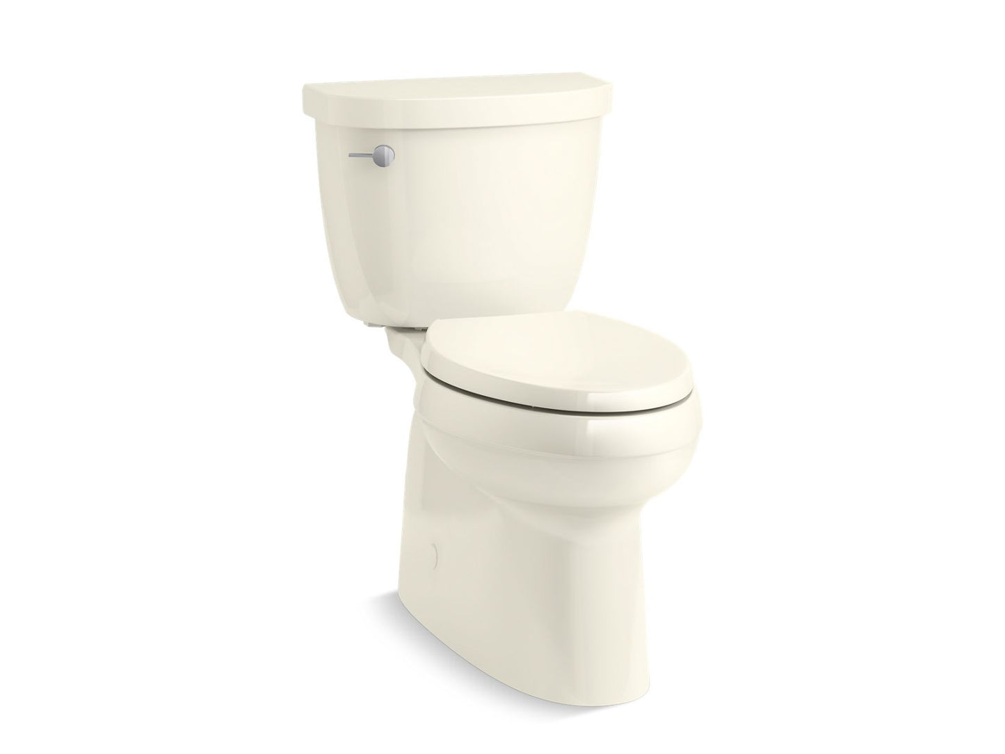 KOHLER K-5310-96 Cimarron Two-Piece Elongated Toilet With Skirted Trapway, 1.28 Gpf In Biscuit