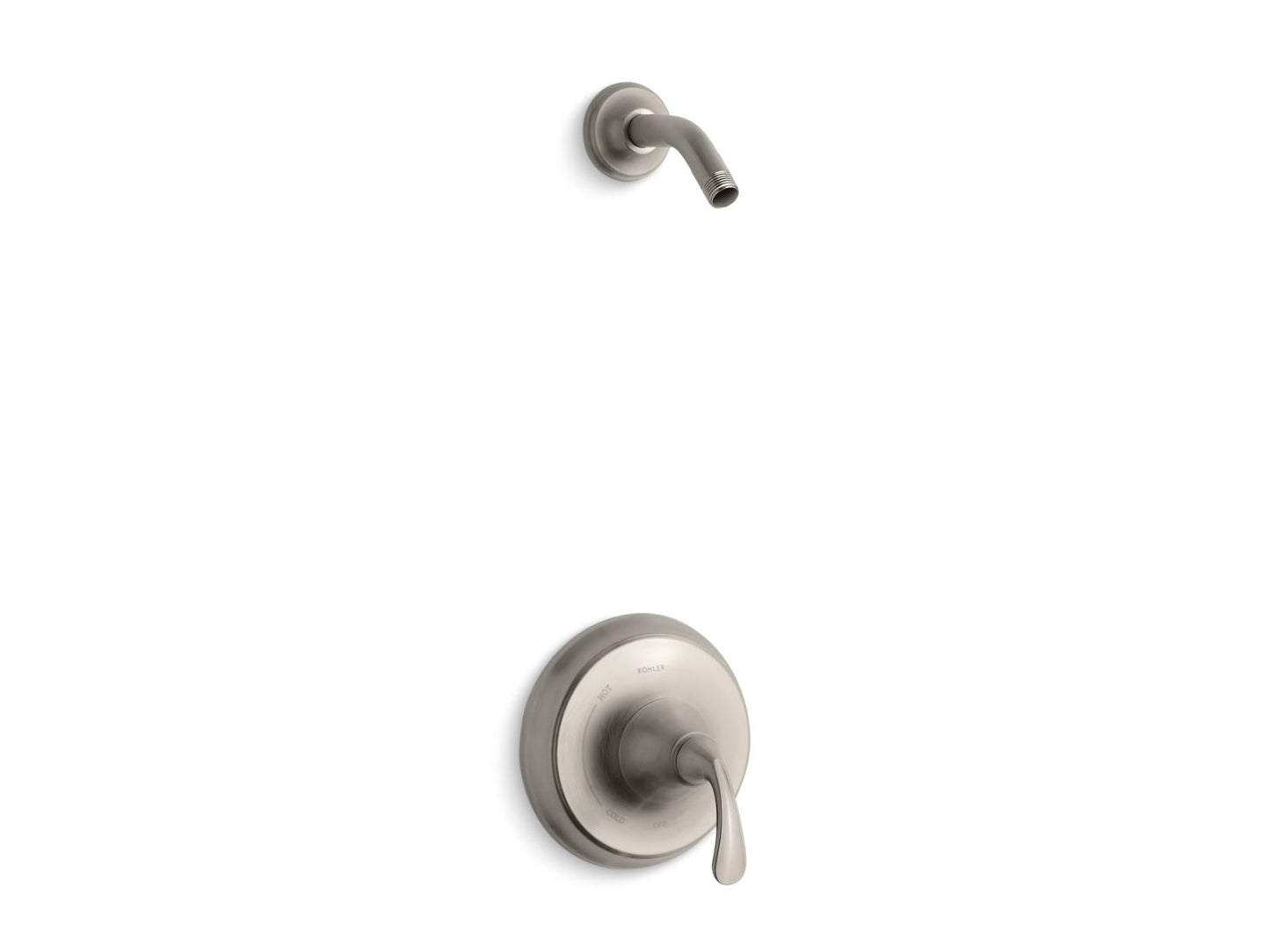 KOHLER K-TLS10276-4-BN Forte Rite-Temp Shower Trim Kit, Without Showerhead In Vibrant Brushed Nickel