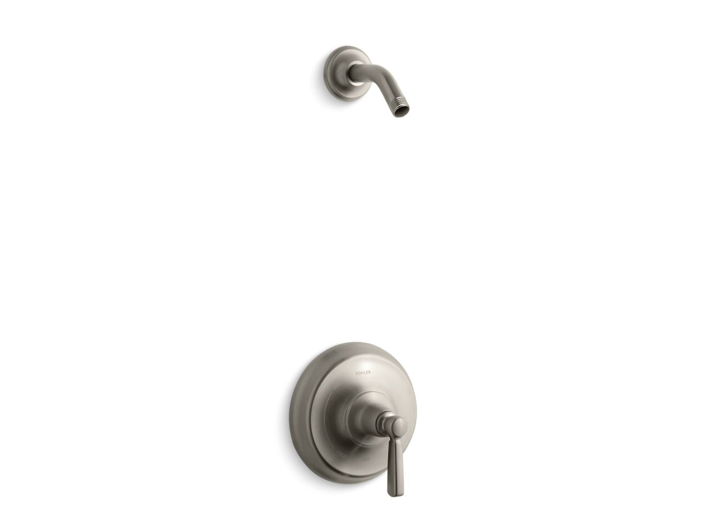 KOHLER K-TLS10583-4-BN Bancroft Rite-Temp Shower Trim Kit, Without Showerhead In Vibrant Brushed Nickel