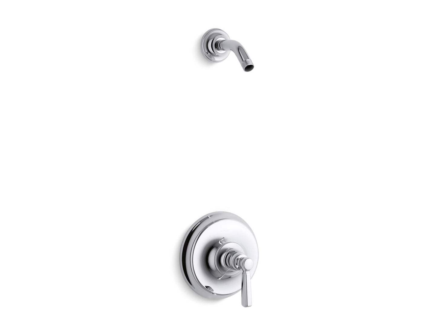 KOHLER K-TLS10583-4-CP Bancroft Rite-Temp Shower Trim Kit, Without Showerhead In Polished Chrome