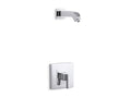 KOHLER K-TLS14670-4-CP Loure Rite-Temp Shower Trim Kit, Without Showerhead - Polished Chrome