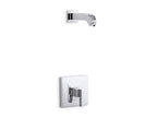 KOHLER K-TLS14670-4-CP Loure Rite-Temp Shower Trim Kit, Without Showerhead - Polished Chrome