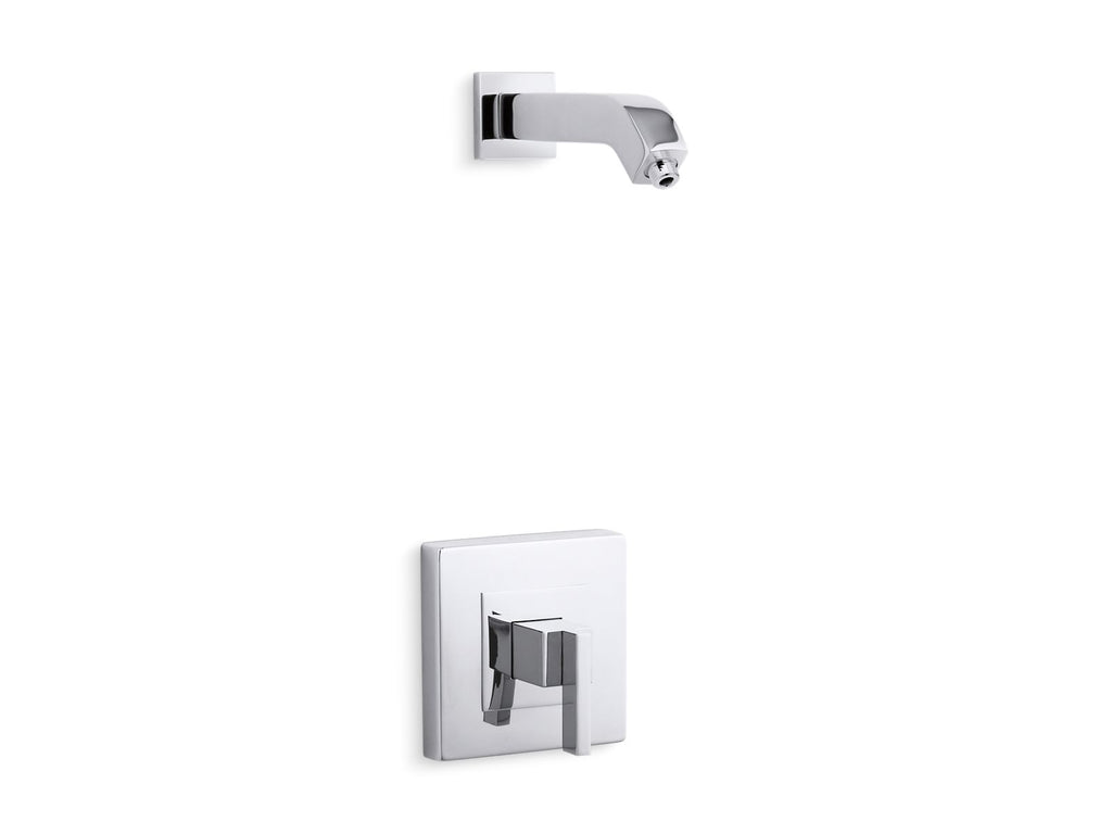 KOHLER K-TLS14670-4-BN Loure Rite-Temp Shower Trim Kit, Without Showerhead - Vibrant Brushed Nickel