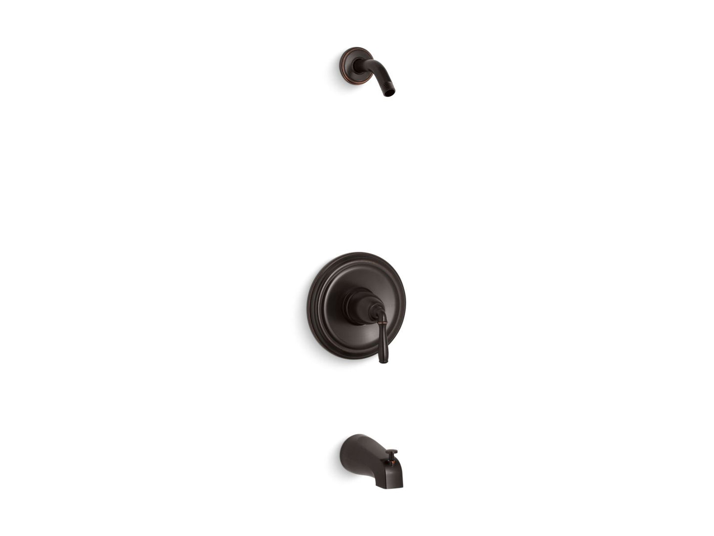 KOHLER K-TLS395-4S-2BZ Devonshire Rite-Temp Bath And Shower Trim Kit, Without Showerhead In Oil-Rubbed Bronze