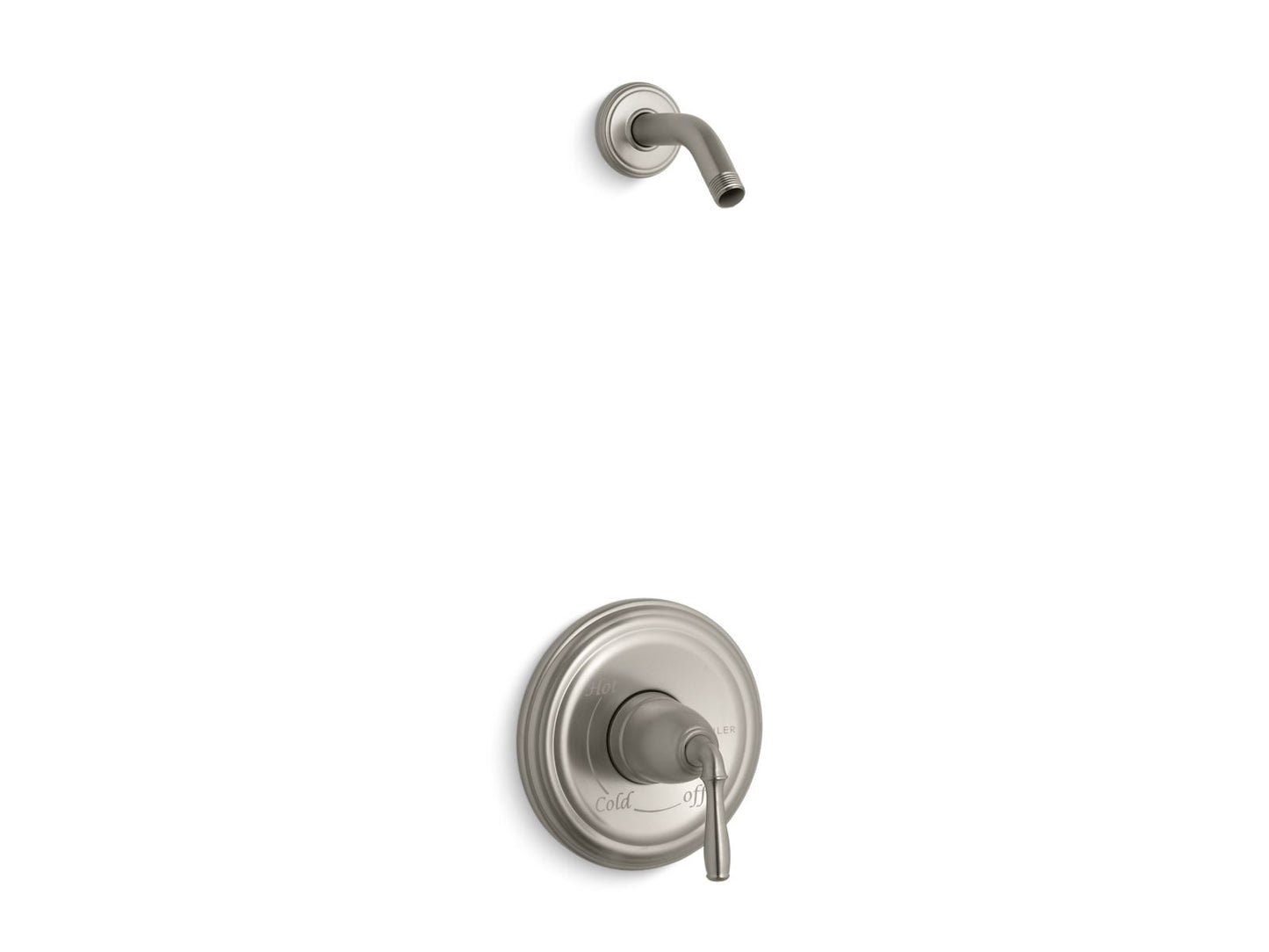 KOHLER K-TLS396-4-BN Devonshire Rite-Temp Shower Trim Kit, Without Showerhead In Vibrant Brushed Nickel