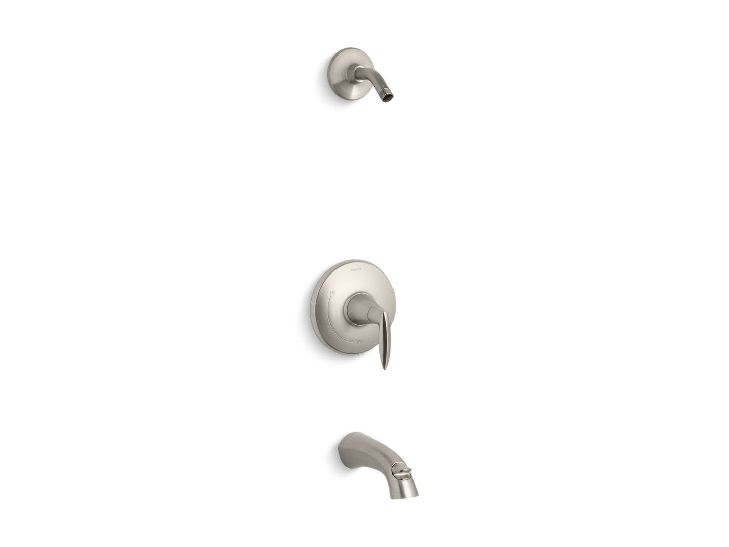 KOHLER K-TLS45104-4-BN Alteo Rite-Temp Bath And Shower Trim Kit, Without Showerhead In Vibrant Brushed Nickel