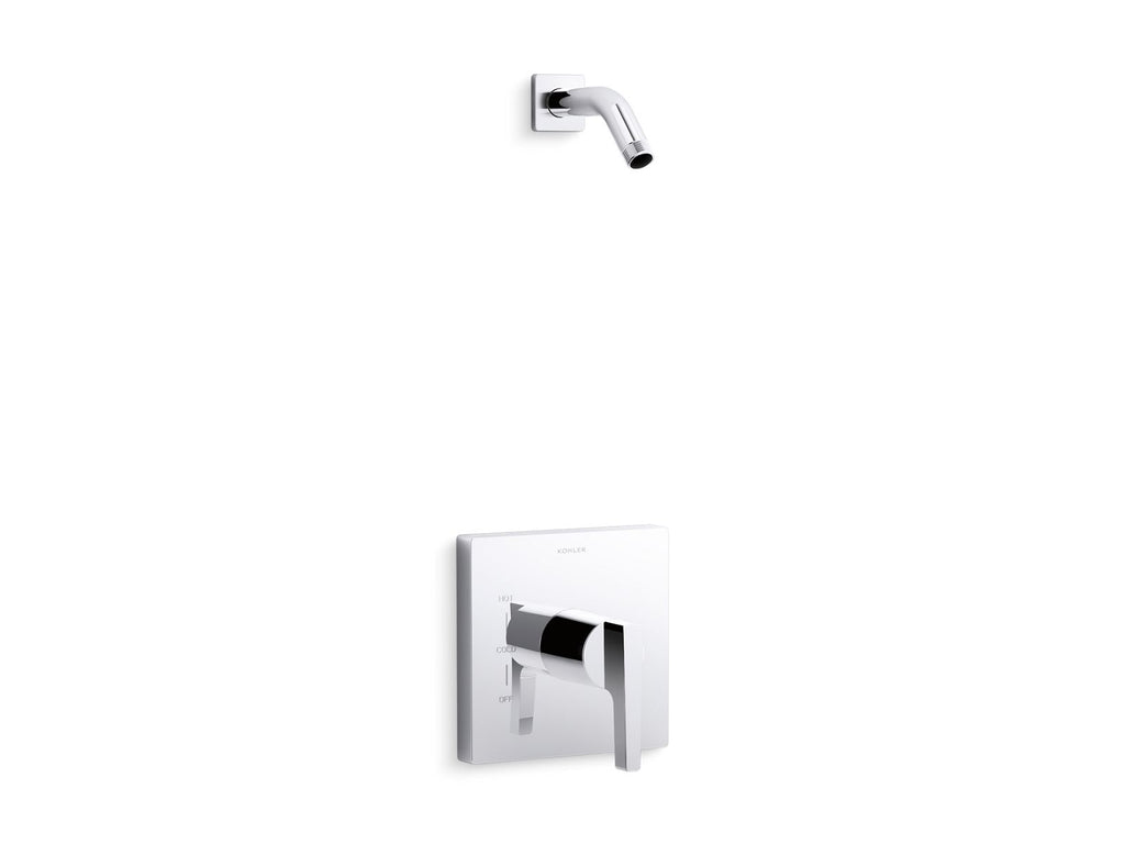 KOHLER K-TLS99764-4-2MB Honesty Rite-Temp Shower Trim Kit, Without Showerhead - Vibrant Brushed Moderne Brass