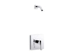 KOHLER K-TLS99764-4-2MB Honesty Rite-Temp Shower Trim Kit, Without Showerhead - Vibrant Brushed Moderne Brass