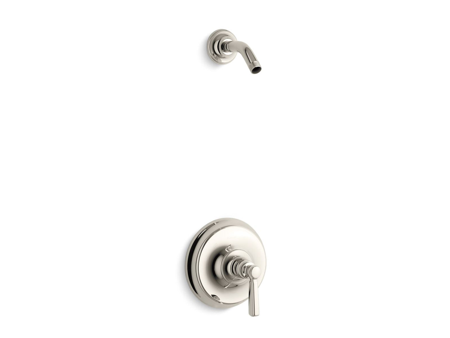 KOHLER K-TLS10583-4-SN Bancroft Rite-Temp Shower Trim Kit, Without Showerhead In Vibrant Polished Nickel