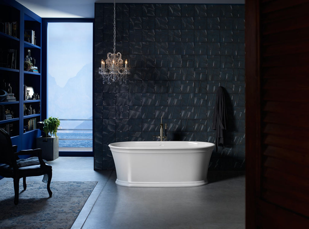 KOHLER K-8332-0 Memoirs 60" X 34" Freestanding Bath - White
