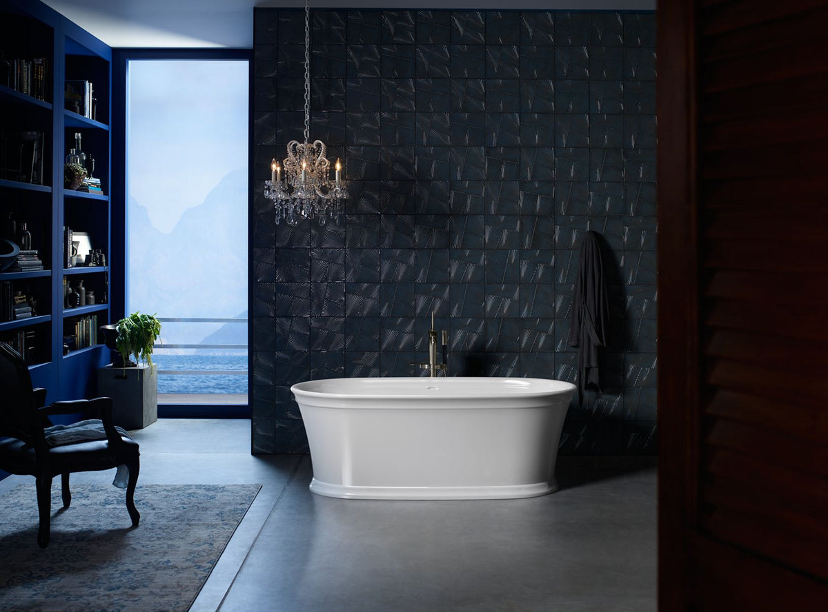 KOHLER K-8332-0 Memoirs 60" X 34" Freestanding Bath - White