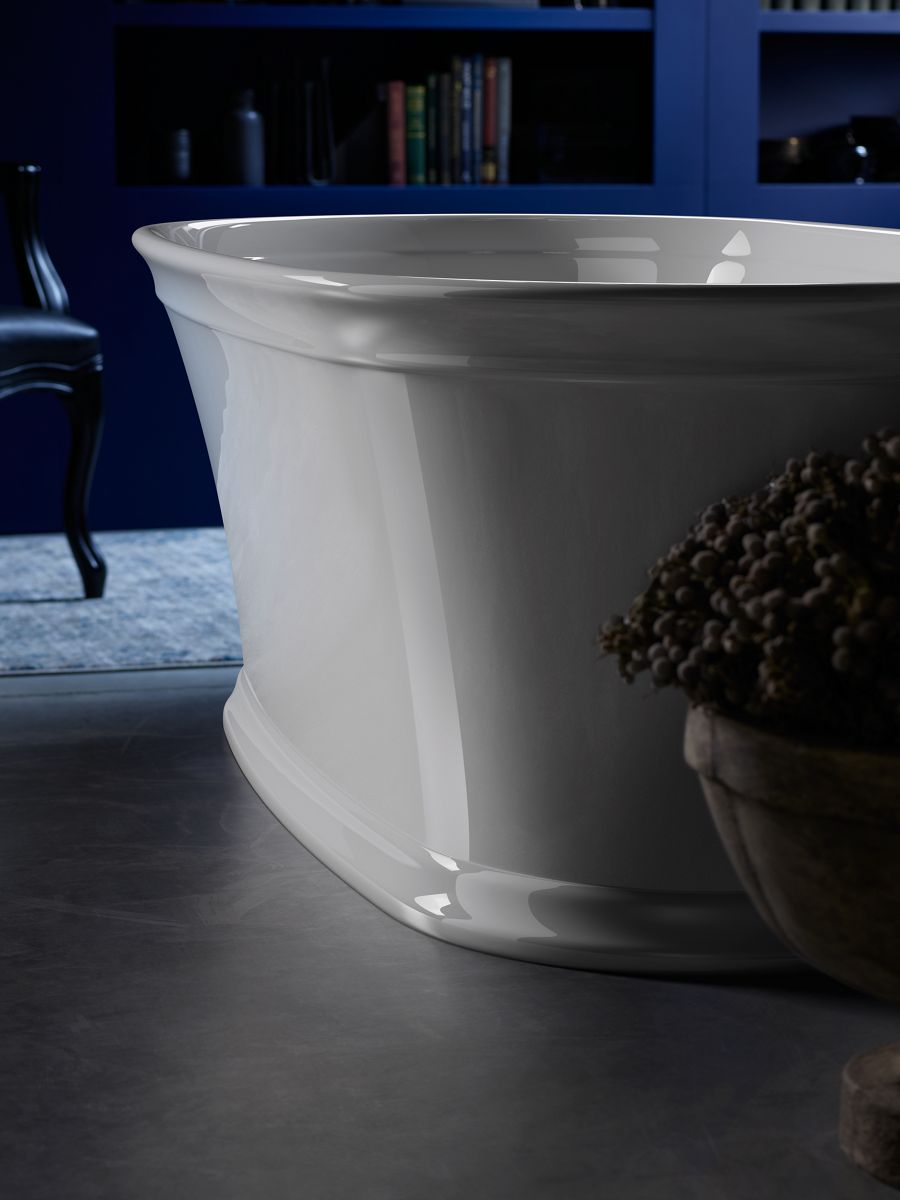KOHLER K-8332-0 Memoirs 60" X 34" Freestanding Bath - White