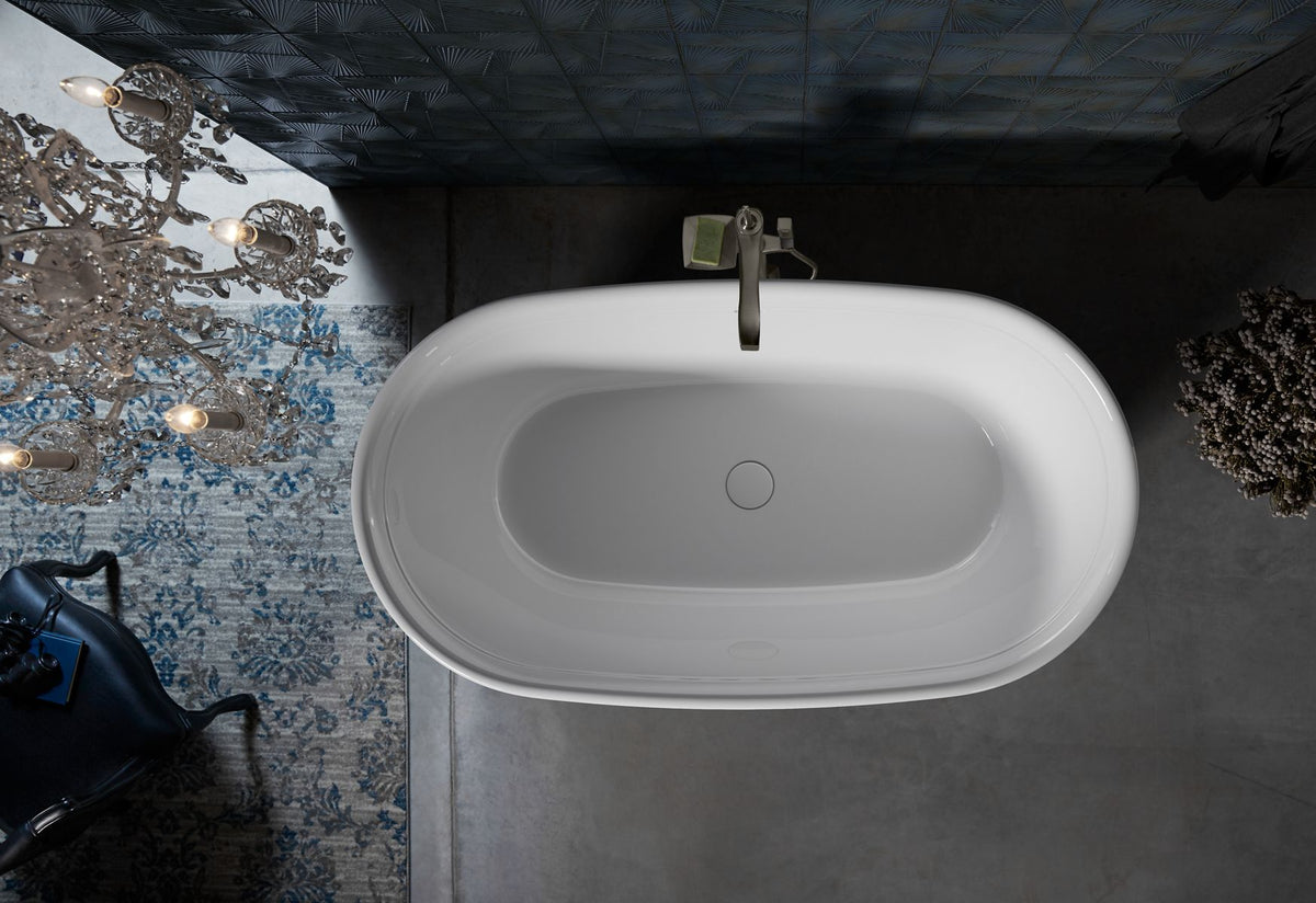 KOHLER K-8332-0 Memoirs 60" X 34" Freestanding Bath - White