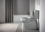 KOHLER K-5310-95 Cimarron Two-Piece Elongated Toilet With Skirted Trapway, 1.28 Gpf - Ice Grey
