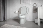KOHLER K-5310-95 Cimarron Two-Piece Elongated Toilet With Skirted Trapway, 1.28 Gpf - Ice Grey