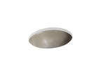 KOHLER K-77635-SSP Shagreen Caxton 19-1/4" Oval Undermount Bathroom Sink, No Overflow - Oyster Pearl
