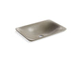 KOHLER K-77716-SSP Shagreen Carillon 21-1/4" Rectangular Drop-In Bathroom Sink, No Overflow - Oyster Pearl