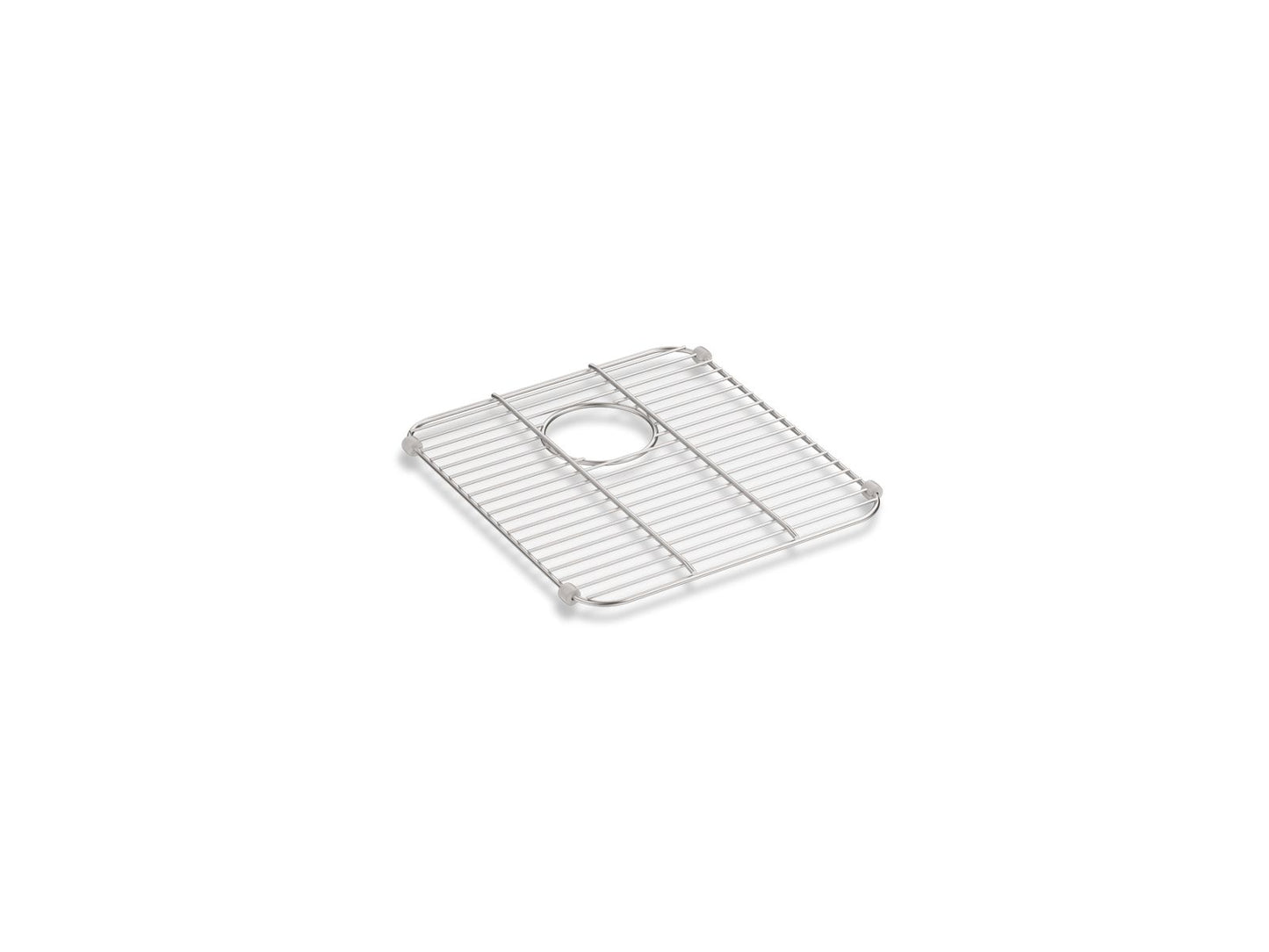 KOHLER K-8339-ST Iron/Tones Stainless Steel Sink Rack, 14-1/4" X 12-13/16" For Iron/Tones Smart Divide Kitchen Sink In Stainless Steel