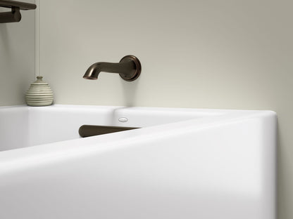 KOHLER K-1957-RA-96 Underscore 60" x 32" alcove bath right drain - Biscuit