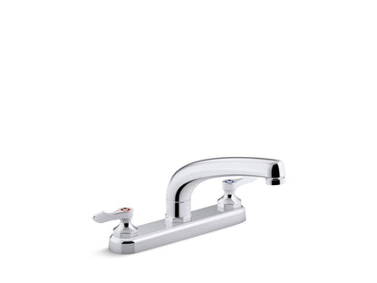 KOHLER K-810T20-4AFA-CP Triton Bowe 1.8 gpm kitchen sink faucet with 8-3/16" swing spout, aerated flow and lever handles - Polished Chrome