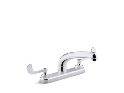 KOHLER K-810T20-5AFA-CP Triton Bowe 1.8 gpm kitchen sink faucet with 8-3/16" swing spout, aerated flow and wristblade handles - Polished Chrome