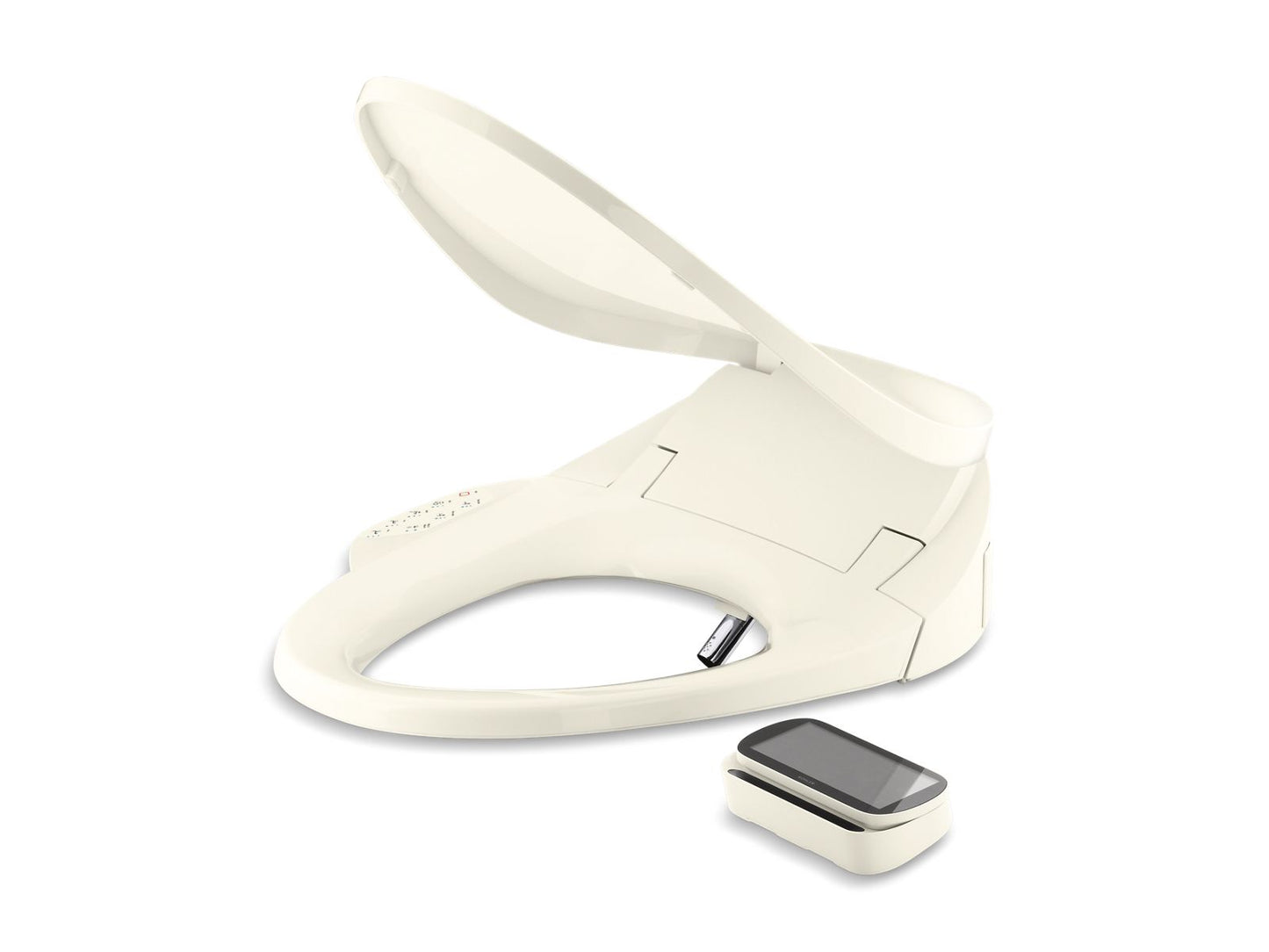 KOHLER K-4108-96 Purewash E750 Elongated Bidet Toilet Seat With Remote Control In Biscuit