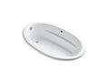 KOHLER K-1165-S1W-0 Sunward 72" X 42" Drop-In Bath With Bask Heated Surface In White