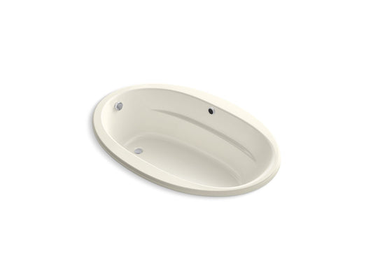 KOHLER K-6346-W1-96 Sunward 66" X 42" Drop-In Bath With Bask Heated Surface In Biscuit