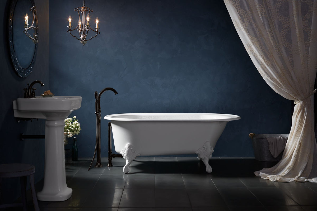 KOHLER K-1103-0 Iron Works Historic Ball-And-Claw Feet - White