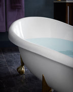 KOHLER K-100-0 Birthday Bath 72" X 37-1/2" Freestanding Bath - White