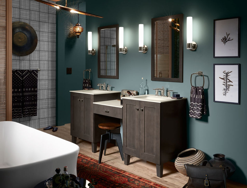 KOHLER K-32375-SC01-BLL Purist One-Light Sconce - Matte Black