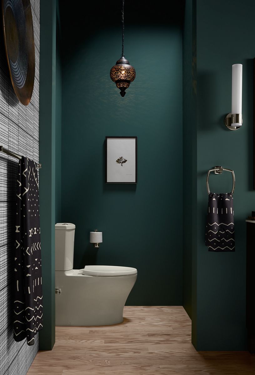 KOHLER K-6355-95 Persuade Curv Two-Piece Elongated Toilet With Skirted Trapway, Dual-Flush - Ice Grey