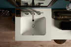 KOHLER K-20000-7 Caxton 20-1/2" Rectangular Undermount Bathroom Sink - Black Black