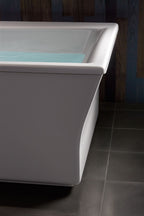 KOHLER K-6367-0 Stargaze 72" X 36" Freestanding Bath With Fluted Shroud - White