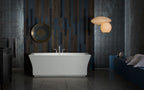 KOHLER K-6367-0 Stargaze 72" X 36" Freestanding Bath With Fluted Shroud - White