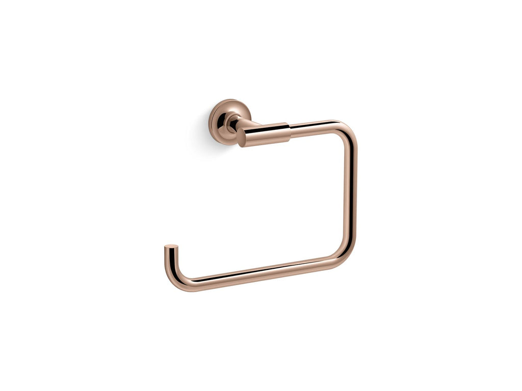 KOHLER K-14441-RGD Purist Towel ring - Vibrant Rose Gold