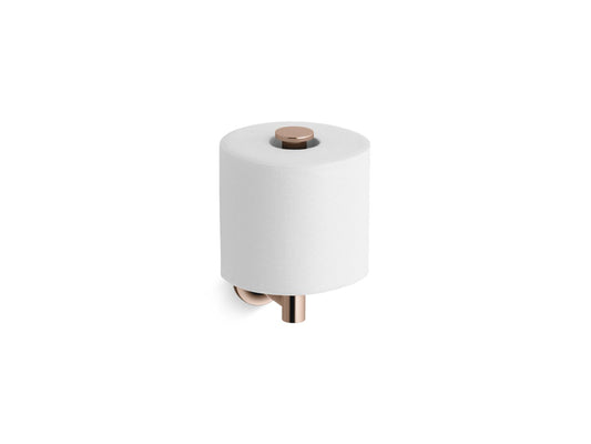 KOHLER K-14444-RGD Purist Vertical Toilet Paper Holder In Vibrant Rose Gold